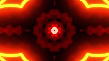 Gelecekçi Siberpunk VJ Döngü Neon Tüneli Girdabı ve Arıza Parçacıkları