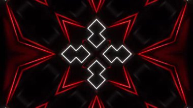 Gelecekçi Siberpunk VJ Döngü Neon Tüneli Girdabı ve Arıza Parçacıkları