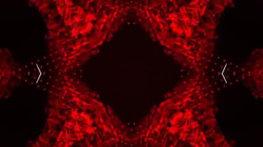 Gelecekçi Siberpunk VJ Döngü Neon Tüneli Girdabı ve Arıza Parçacıkları