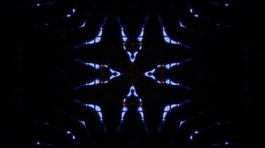 Gelecekçi Siberpunk VJ Döngü Neon Tüneli Girdabı ve Arıza Parçacıkları