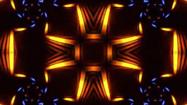 Gelecekçi Siberpunk VJ Döngü Neon Tüneli Girdabı ve Arıza Parçacıkları