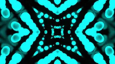 Gelecekçi Siberpunk VJ Döngü Neon Tüneli Girdabı ve Arıza Parçacıkları