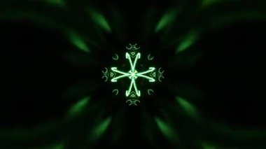 Gelecekçi Siberpunk VJ Döngü Neon Tüneli Girdabı ve Arıza Parçacıkları