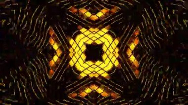 Gelecekçi Siberpunk VJ Döngü Neon Tüneli Girdabı ve Arıza Parçacıkları