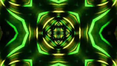 Gelecekçi Siberpunk VJ Döngü Neon Tüneli Girdabı ve Arıza Parçacıkları