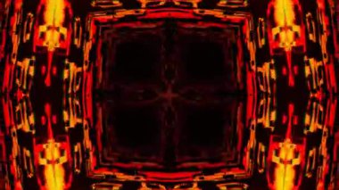 Gelecekçi Siberpunk VJ Döngü Neon Tüneli Girdabı ve Arıza Parçacıkları