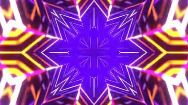 Gelecekçi Siberpunk VJ Döngü Neon Tüneli Girdabı ve Arıza Parçacıkları