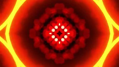 Gelecekçi Siberpunk VJ Döngü Neon Tüneli Girdabı ve Arıza Parçacıkları