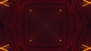 Gelecekçi Siberpunk VJ Döngü Neon Tüneli Girdabı ve Arıza Parçacıkları