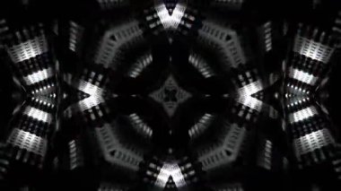 Gelecekçi Siberpunk VJ Döngü Neon Tüneli Girdabı ve Arıza Parçacıkları