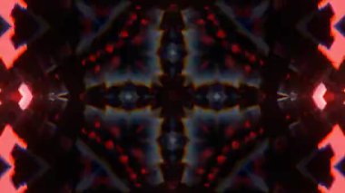 Gelecekçi Siberpunk VJ Döngü Neon Tüneli Girdabı ve Arıza Parçacıkları