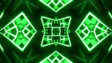 Gelecekçi Siberpunk VJ Döngü Neon Tüneli Girdabı ve Arıza Parçacıkları