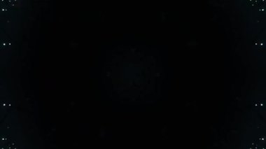 Gelecekçi Siberpunk VJ Döngü Neon Tüneli Girdabı ve Arıza Parçacıkları