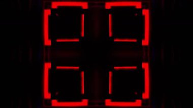 Gelecekçi Siberpunk VJ Döngü Neon Tüneli Girdabı ve Arıza Parçacıkları