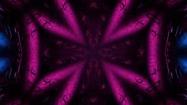 Gelecekçi Siberpunk VJ Döngü Neon Tüneli Girdabı ve Arıza Parçacıkları