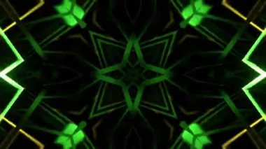 Gelecekçi Siberpunk VJ Döngü Neon Tüneli Girdabı ve Arıza Parçacıkları