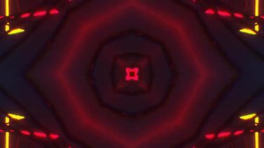 Gelecekçi Siberpunk VJ Döngü Neon Tüneli Girdabı ve Arıza Parçacıkları