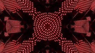 Gelecekçi Siberpunk VJ Döngü Neon Tüneli Girdabı ve Arıza Parçacıkları