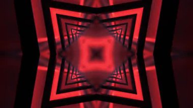 Gelecekçi Siberpunk VJ Döngü Neon Tüneli Girdabı ve Arıza Parçacıkları