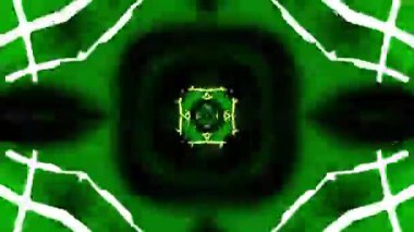 Gelecekçi Siberpunk VJ Döngü Neon Tüneli Girdabı ve Arıza Parçacıkları