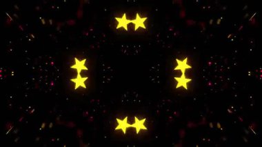 Gelecekçi Siberpunk VJ Döngü Neon Tüneli Girdabı ve Arıza Parçacıkları