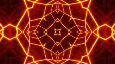 Gelecekçi Siberpunk VJ Döngü Neon Tüneli Girdabı ve Arıza Parçacıkları