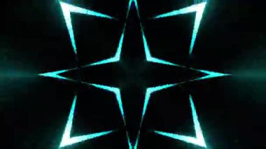 Gelecekçi Siberpunk VJ Döngü Neon Tüneli Girdabı ve Arıza Parçacıkları