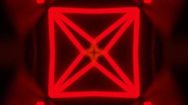 Gelecekçi Siberpunk VJ Döngü Neon Tüneli Girdabı ve Arıza Parçacıkları