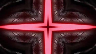 Gelecekçi Siberpunk VJ Döngü Neon Tüneli Girdabı ve Arıza Parçacıkları