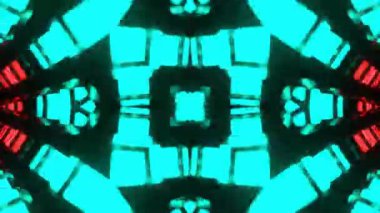 Gelecekçi Siberpunk VJ Döngü Neon Tüneli Girdabı ve Arıza Parçacıkları