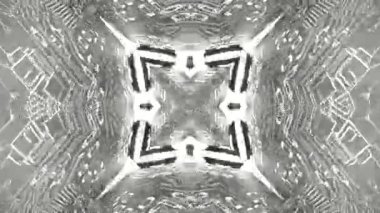 Gelecekçi Siberpunk VJ Döngü Neon Tüneli Girdabı ve Arıza Parçacıkları