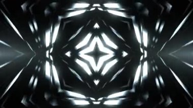 Gelecekçi Siberpunk VJ Döngü Neon Tüneli Girdabı ve Arıza Parçacıkları