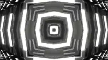 Gelecekçi Siberpunk VJ Döngü Neon Tüneli Girdabı ve Arıza Parçacıkları