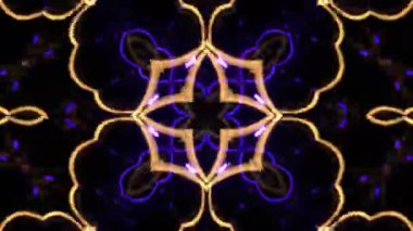 Gelecekçi Siberpunk VJ Döngü Neon Tüneli Girdabı ve Arıza Parçacıkları