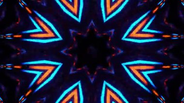 Gelecekçi Siberpunk VJ Döngü Neon Tüneli Girdabı ve Arıza Parçacıkları