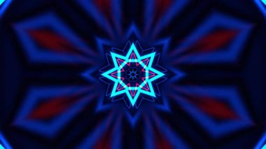 Gelecekçi Siberpunk VJ Döngü Neon Tüneli Girdabı ve Arıza Parçacıkları