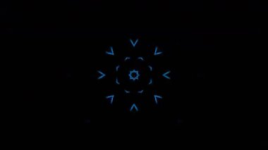 Gelecekçi Siberpunk VJ Döngü Neon Tüneli Girdabı ve Arıza Parçacıkları