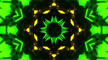 Gelecekçi Siberpunk VJ Döngü Neon Tüneli Girdabı ve Arıza Parçacıkları