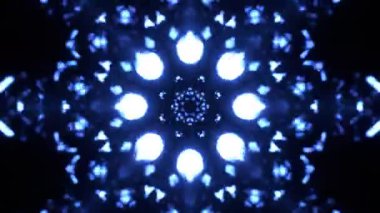 Gelecekçi Siberpunk VJ Döngü Neon Tüneli Girdabı ve Arıza Parçacıkları