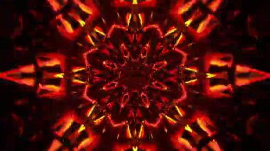 Gelecekçi Siberpunk VJ Döngü Neon Tüneli Girdabı ve Arıza Parçacıkları