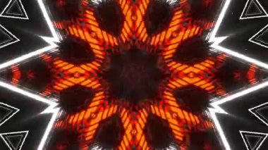 Gelecekçi Siberpunk VJ Döngü Neon Tüneli Girdabı ve Arıza Parçacıkları