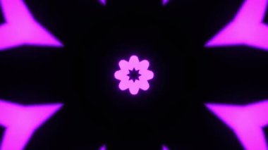 Gelecekçi Siberpunk VJ Döngü Neon Tüneli Girdabı ve Arıza Parçacıkları