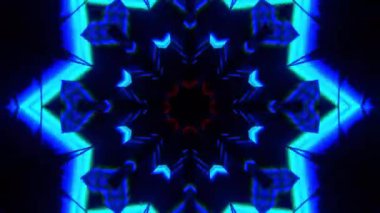 Gelecekçi Siberpunk VJ Döngü Neon Tüneli Girdabı ve Arıza Parçacıkları