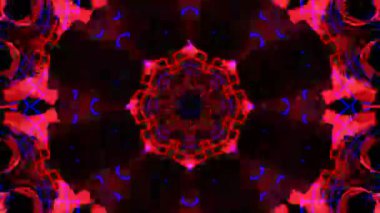 Gelecekçi Siberpunk VJ Döngü Neon Tüneli Girdabı ve Arıza Parçacıkları