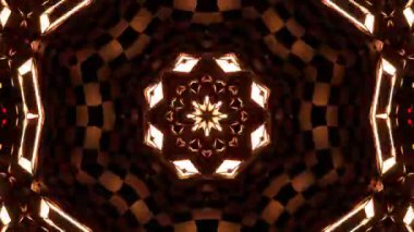 Gelecekçi Siberpunk VJ Döngü Neon Tüneli Girdabı ve Arıza Parçacıkları