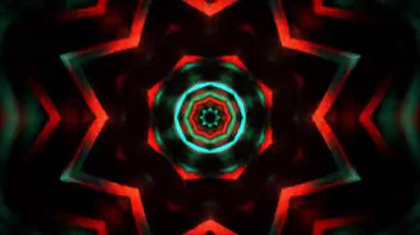 Gelecekçi Siberpunk VJ Döngü Neon Tüneli Girdabı ve Arıza Parçacıkları