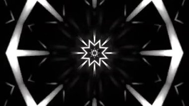 Gelecekçi Siberpunk VJ Döngü Neon Tüneli Girdabı ve Arıza Parçacıkları