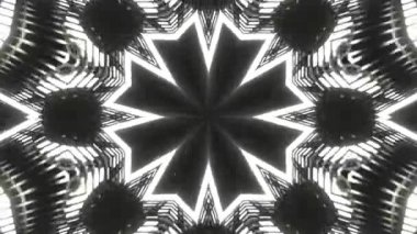 Gelecekçi Siberpunk VJ Döngü Neon Tüneli Girdabı ve Arıza Parçacıkları