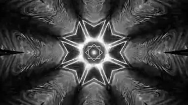 Gelecekçi Siberpunk VJ Döngü Neon Tüneli Girdabı ve Arıza Parçacıkları