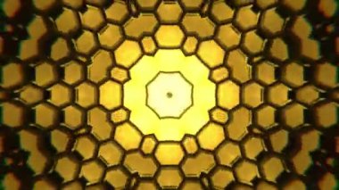 Gelecekçi Siberpunk VJ Döngü Neon Tüneli Girdabı ve Arıza Parçacıkları